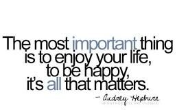 The important things in life